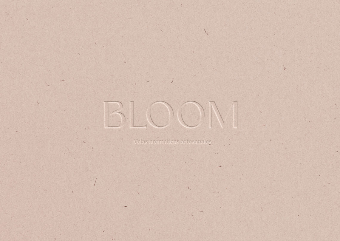 bloom logotipo hendido apuchades estudio